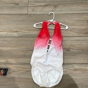 red and white sokali leotard